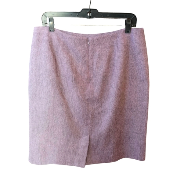 Talbots Lilac Mauve Wool Mohair Blend Straight Pencil Skirt 12 - Picture 2 of 5